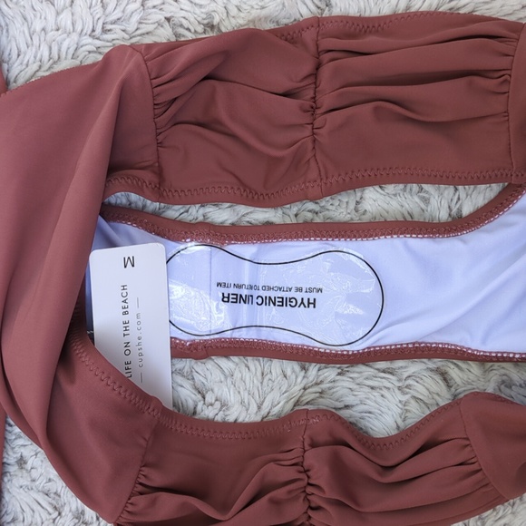 Dusty Pink Ruched Bikini Size Medium ⛱️ - Picture 5 of 5